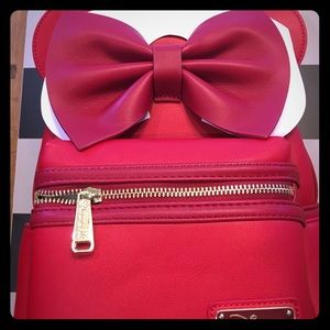 Loungefly x Disney Red Mini Minnie Mouse Backpack